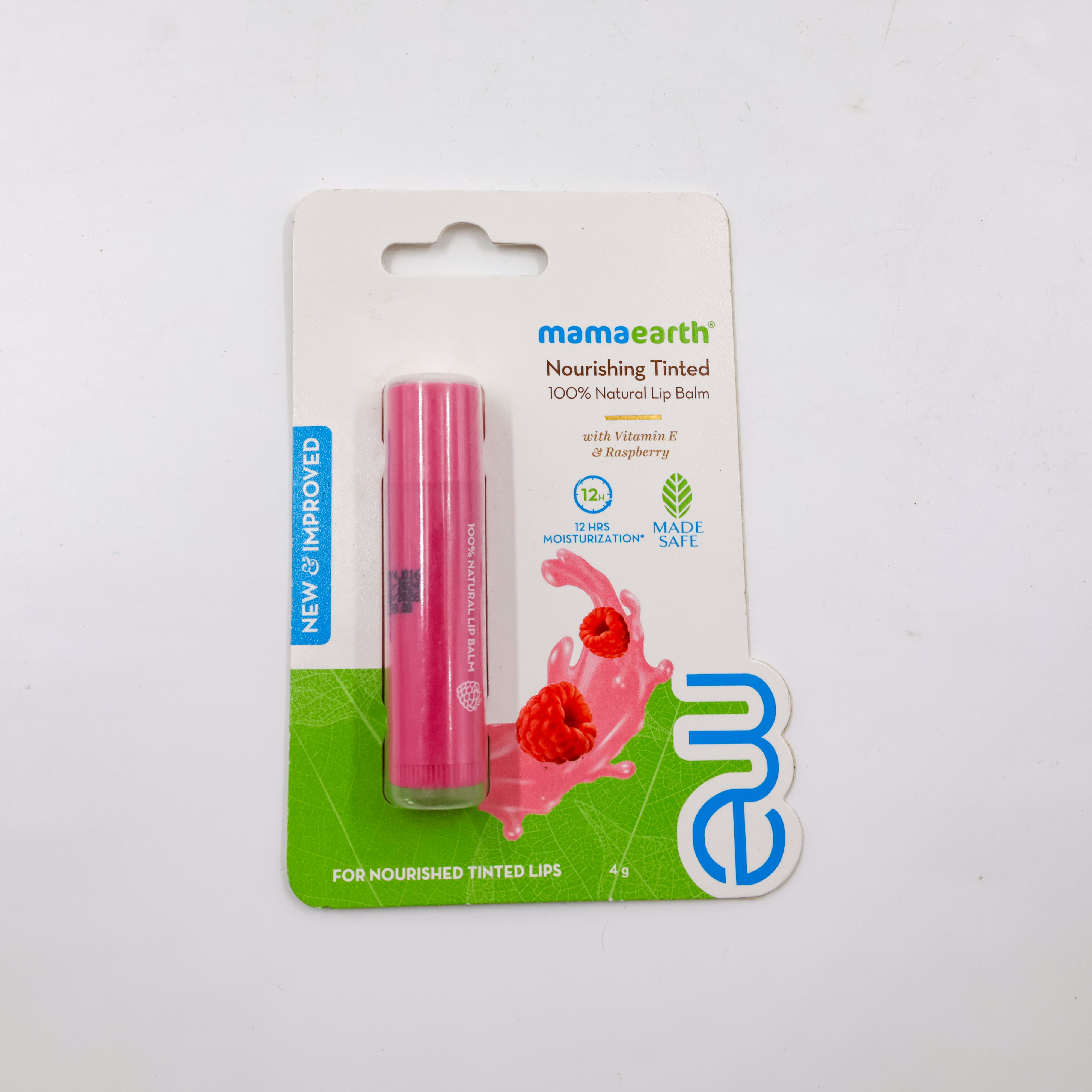 Mama Earth Lip Balm Raspberry & Vitamin E 4 g